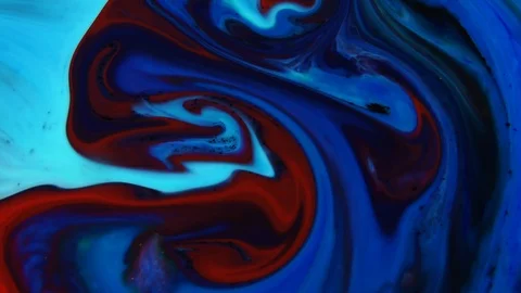 Abnormal Psychedelic Swirl Liquid Paint Background Black Texture Stock Footage 90104988