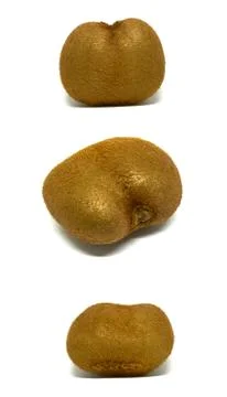Abnormal shaped kiwi isolated Foto stock