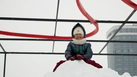 Abnormal snowfall. A record for the entire history of meteorological observation Stock Footage 263299597