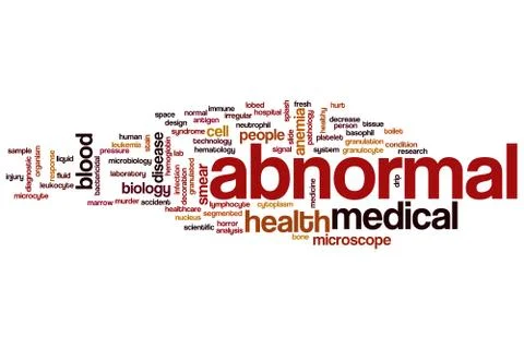 Abnormal word cloud Stock Illustration