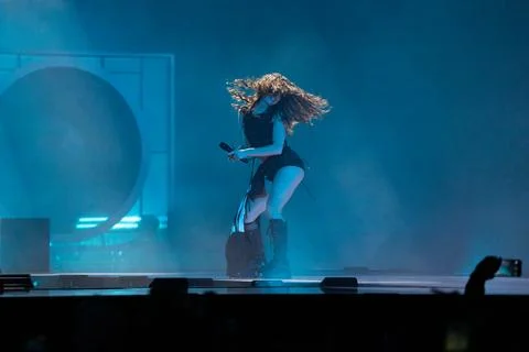 Abor &amp; Tynna performing at Semifinal 2 of Eurovision 2025 Stock Photos