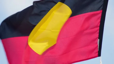 Aboriginal Flag 1 Stock Footage 339212625