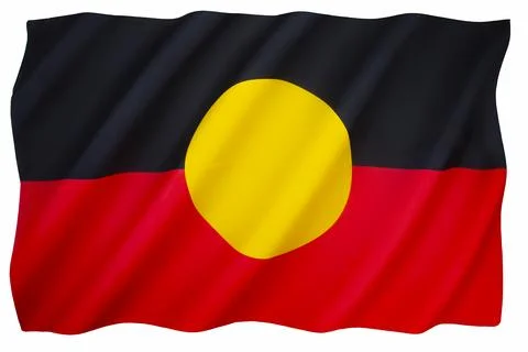 Aboriginal Flag - Australia Stock Illustration