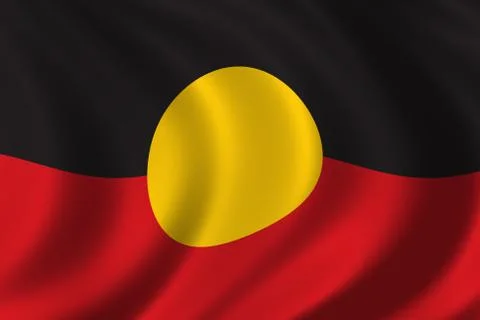 Aboriginal flag Stock Illustration