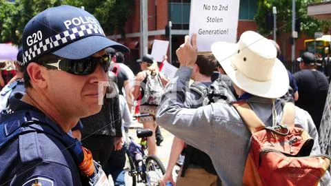 Aboriginal G20 protest in Brisbane