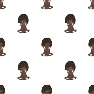 Aboriginal human pattern seamless vector Stock Illustration