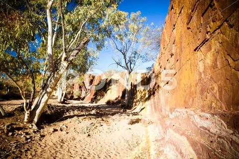 Aboriginal Ochre Pits Stock Photos