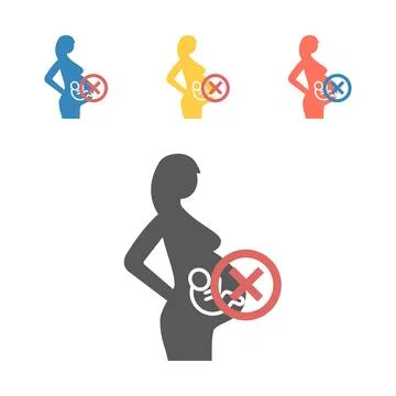 Abortion icon. Vector signs for web graphics. Stock Illustration