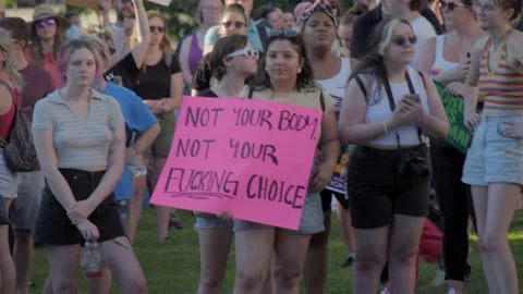 Abortion Rights Protests at State Capitol Stockbeeldmateriaal 198610150