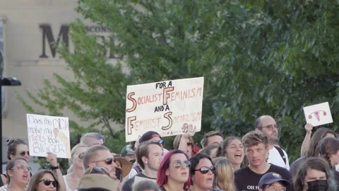 Abortion Rights Protests at State Capitol Видео 198612775
