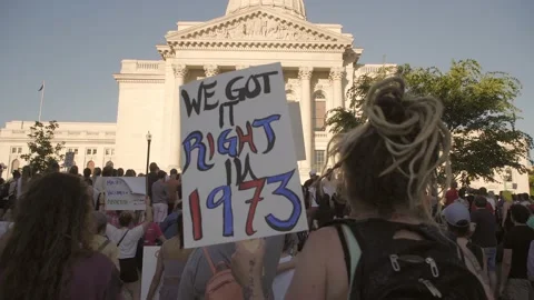 Abortion Rights Protests at State Capitol Видео 198613158