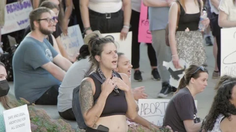 Abortion Rights Protests at State Capitol Видео 198630841