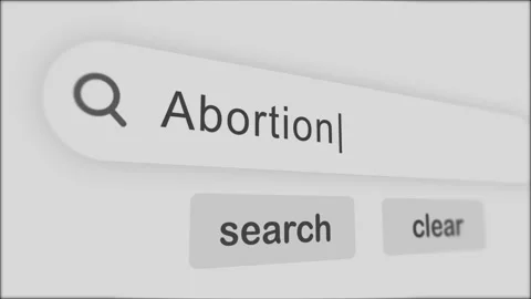 Abortion Search Bar with click Animation Stock Footage 177497809