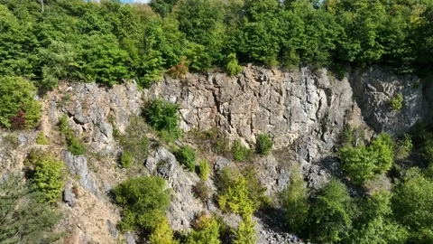 Abounded Quarry in the Czech forest 01 Stock Footage 225251422