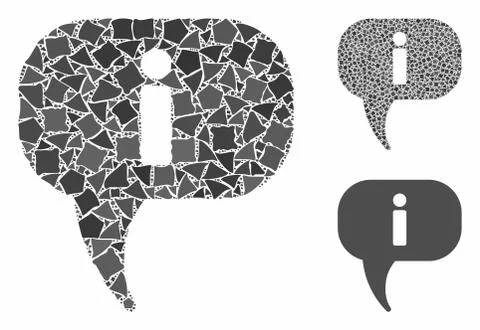 About Composition Icon of Irregular Pieces Stock Illustration