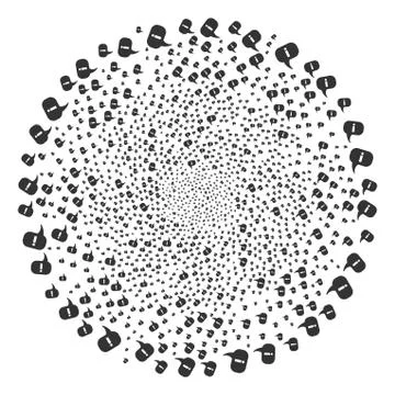 About Curl Exploding Globula Stock Illustration