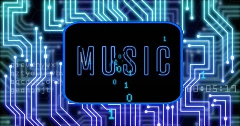 About data processing, computing and digital interface concept Stock Footage 329579874