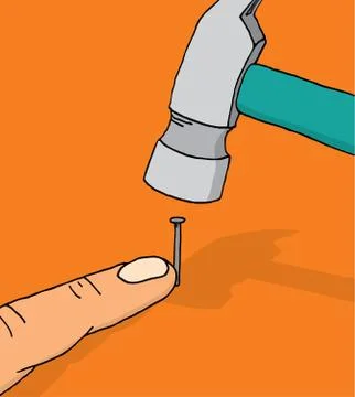 About to hammer / danger Stock Illustration