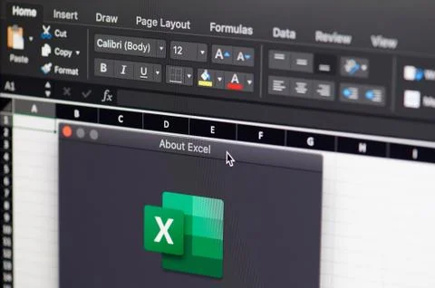 About microsoft office excel software Foto stock