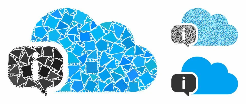 About Mosaic Icon of Irregular Elements Illustrazione stock