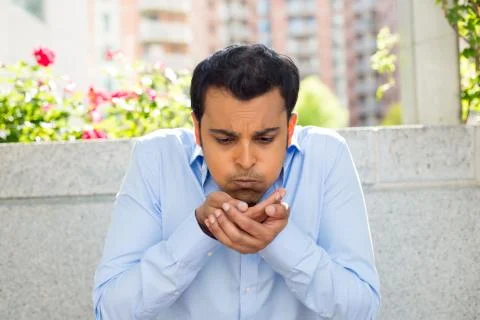 About to throw up Stock Photos