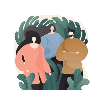 About us abstract concept vector illustration. Stock Illustration