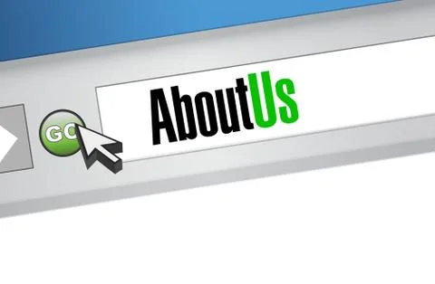 About us browser illustration design Stock Illustration