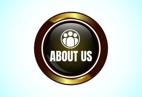 About us button. Suitable for mobile app, and website UI design. Stock Illustration