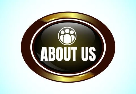About us button. Suitable for mobile app, and website UI design. Stock Illustration