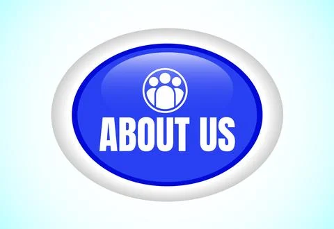 About us button. Suitable for mobile app, and website UI design. Stock Illustration