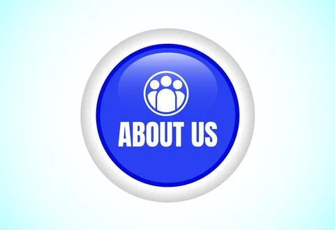About us button. Suitable for mobile app, and website UI design. Stock Illustration