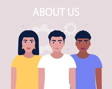 About us concept Stock Illustration
