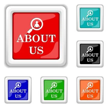 About us icon Illustrazione stock