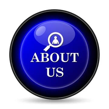 About us icon. internet button on white background.. Stock Illustration