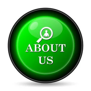  about us icon. internet button on white background.. Stock Illustration