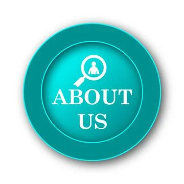  About us icon. Internet button on white background. Stock Illustration