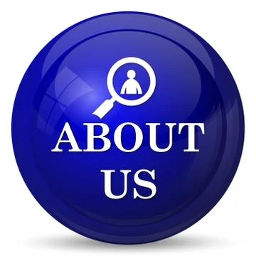 About us icon. Internet button on white background.. Stock Illustration