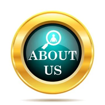 About us icon. Internet button on white background.. Stock Illustration