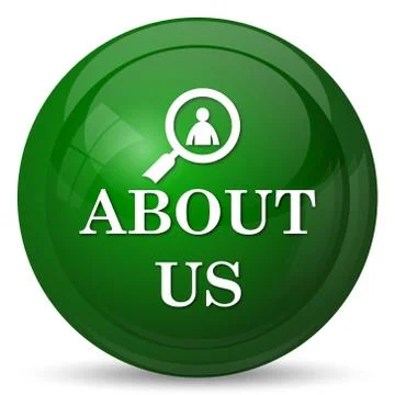 About us icon. Internet button on white background.. Stock Illustration