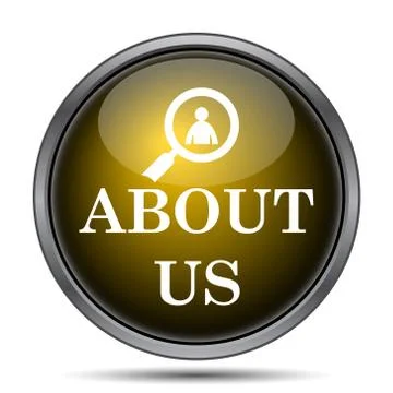 About us icon. Internet button on white background.. Stock Illustration