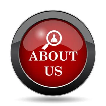 About us icon. Internet button on white background.. Stock Illustration