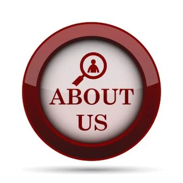 About us icon. Internet button on white background. . Stock Illustration