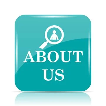 About us icon. Internet button on white background.. Stock Illustration