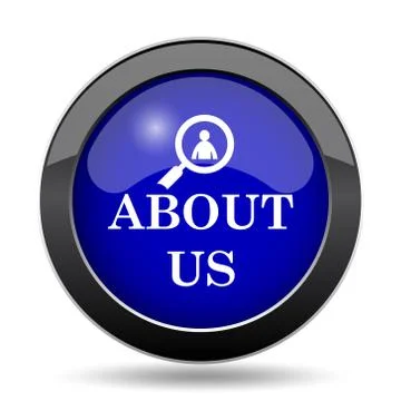 About us icon. Internet button on white background.. Stock Illustration