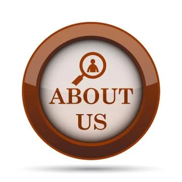 About us icon. Internet button on white background. . Stock Illustration