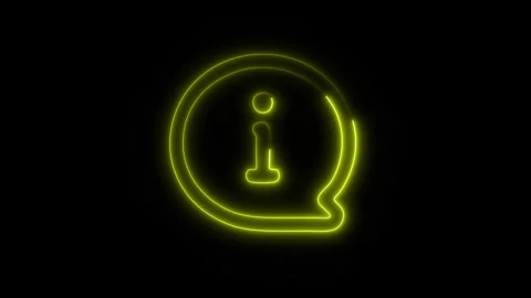 About Us Outline Icon in HD Video Neon Animation 库存影片 304555589