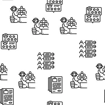 About Us Presentation Vector Seamless Pattern Stockillustratie