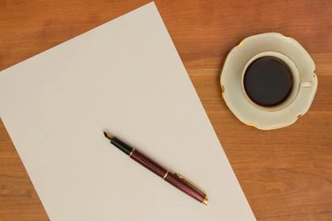 About to write a letter Stock Photos