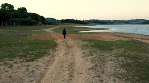 Above alone man Stock Footage 201547602