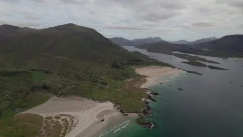 Above Atlantic coast Video stock 222058726